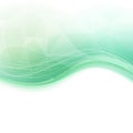 Bright wave crystal green background Royalty Free Stock Photo