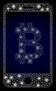 Bright Web Net Mobile Bitcoin Bank with Light Spots
