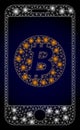 Bright Web Network Mobile Bitcoin Bank with Light Spots