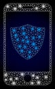 Bright Web Network Smartphone Shield with Glare Spots