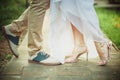 Bright wedding shoes
