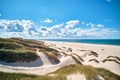 Bright white beach in northern Denmark