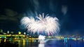 Bright white fireworks | Quebec City Royalty Free Stock Photo