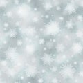 Bright white and grey vector Christmas background, seamless pattern Royalty Free Stock Photo