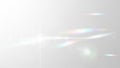 Bright White Light Flare with Rainbow Hues and Geometric Grid Overlay on a Subtle Gradient Background Royalty Free Stock Photo
