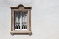 White wall with a nice old clean window Royalty Free Stock Photo