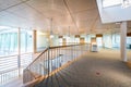 Bright wooden lobby hall