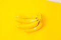 Bright yellow banana