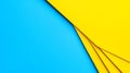 Bright yellow and blue colors create vibrant abstract background with smooth transitions, perfect for modern design projects. Royalty Free Stock Photo