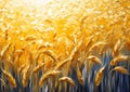 The Bright Yellow Field of Wheat