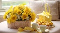 bright yellow gift