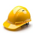 Bright Yellow Hard Hat Safety Helmet Construction Site Equipment Royalty Free Stock Photo