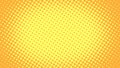 Bright Yellow and orange pop art retro background with halftone dots in comic style, vector illustration eps10 Royalty Free Stock Photo