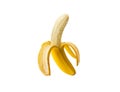 Bright yellow ripe banana Royalty Free Stock Photo