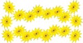 Bright yellow spring flowers lei