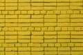 Many yellow bricks, horizontal