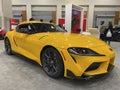 Bright Yellow Toyota Sports Car