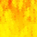 Bright yellow triangular background. mosaic style. eps 10