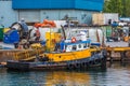 Bright Yellow Tugboat