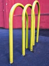 Bright Yellow Vehicle Barriers