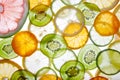 Brighten citrus slices Royalty Free Stock Photo