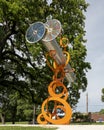 `Brighten My Day` by Mansfield Texas husband and wife team Eddie and Mary Phillips in Arlington Sculpture Garden.