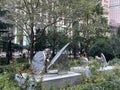 Brighter Days sculpture exhibit by Melvin Edwards at City Hall Park in New York City