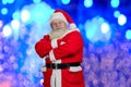 Brightful photo of realistic Santa Claus. Royalty Free Stock Photo