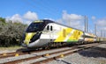 Brightline train traveling south Royalty Free Stock Photo