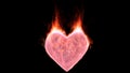 Brightly burning heart