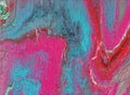 Brightly colored abstract blue and pink marbled background Royalty Free Stock Photo