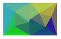It is a brightly colored background with triangles.