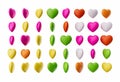 brightly colored candy hearts for Valentine\'s Day 3d illustration Royalty Free Stock Photo