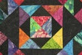 Brightly colored Quilt Block Royalty Free Stock Photo