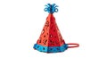Vibrant cutout party cone hat festive celebration Royalty Free Stock Photo