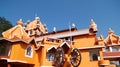 Brightly colored roof at Maruti Temple Royalty Free Stock Photo