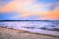 Sunset view of Lake Victoria, Entebbe, Uganda, Africa Royalty Free Stock Photo