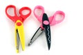 Brightly colors craft scissors Royalty Free Stock Photo