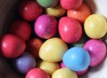 Brightly coloured easter egg sweets Royalty Free Stock Photo