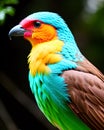 Brightly coloured wild bird Royalty Free Stock Photo