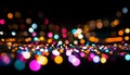 Brightly lit celebration with vibrant colors and glitter generated by AI