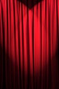 Brightly lit curtains - theatre concept