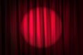 Brightly lit curtains - theatre concept Royalty Free Stock Photo