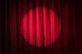 Brightly lit curtains - theatre concept