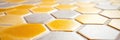 Brightly Lit Penrose Tiling Pattern Featuring Non-Repeating Tiles in Contrasting Colors