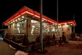 Brightly Lit Traditional Diner Restaurant