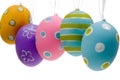 Brightly painted Easter Egg Decorations Royalty Free Stock Photo