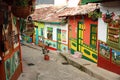 Colorful houses in a Colombian village