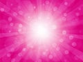 Brightly pink background with rays Royalty Free Stock Photo