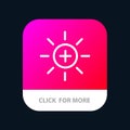 Brightness, Interface, Ui, User Mobile App Button. Android and IOS Line Version Royalty Free Stock Photo